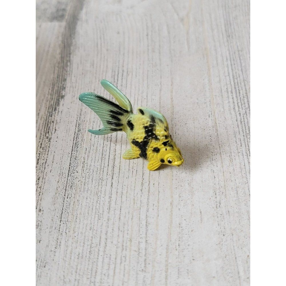 Miniature realistic koi fish black blue toy‎ figure animal